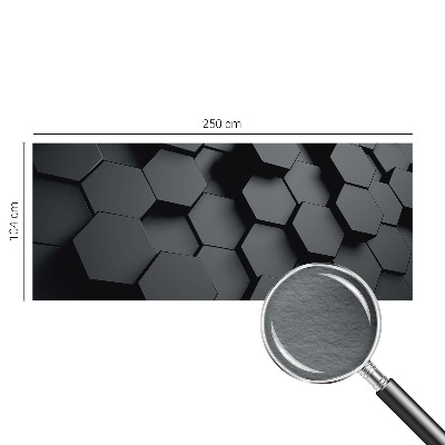 Bedroom wall mural wallpaper 3D hexagons