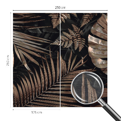 Large wallpaper mural Exotic leaves