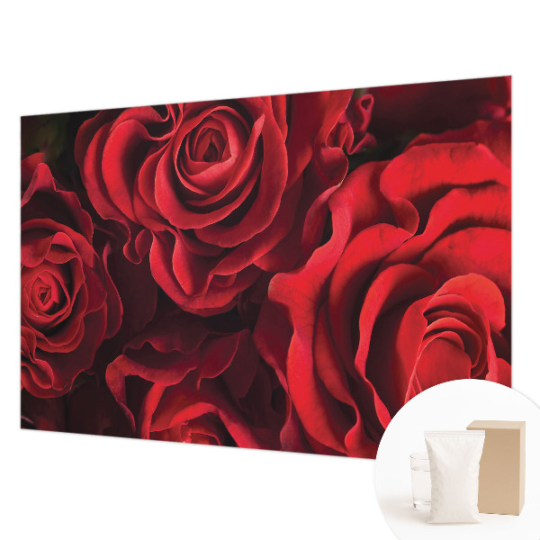 Custom size wall mural Red roses