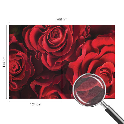 Custom size wall mural Red roses