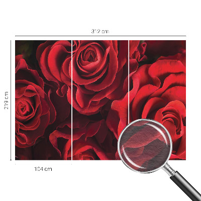 Custom size wall mural Red roses