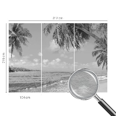 Modern wall mural for bedroom Tropical paradise