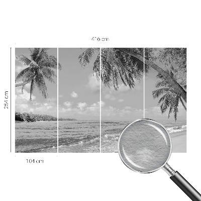 Modern wall mural for bedroom Tropical paradise