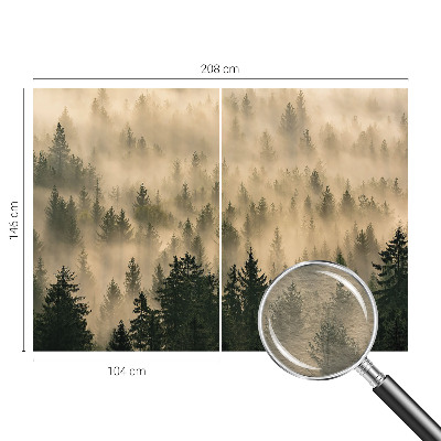 Premium photo wallpaper Forest fog