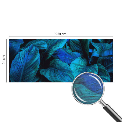 High quality photo wallpaper Blue leaves