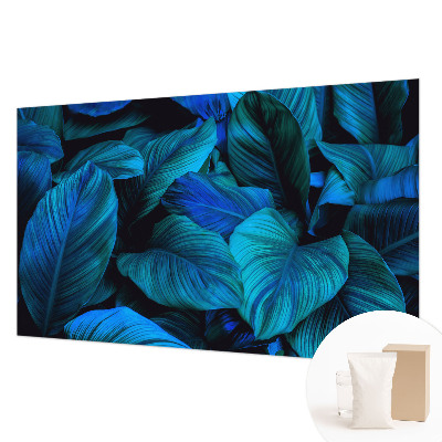 High quality photo wallpaper Blue leaves