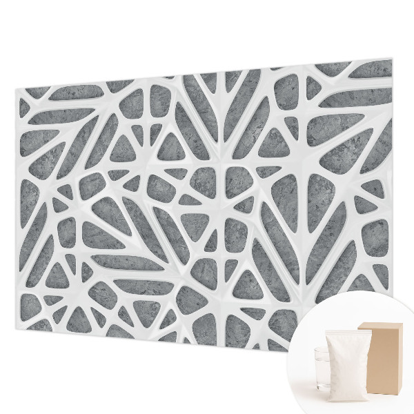 Non-woven wall mural Geometric network