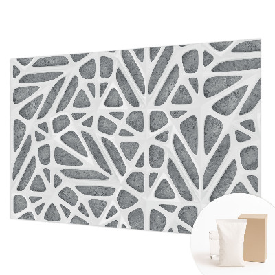 Non-woven wall mural Geometric network