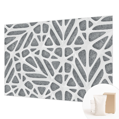 Non-woven wall mural Geometric network