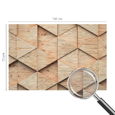 Wall mural Wooden mosaic