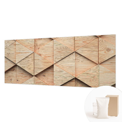 Wall mural Wooden mosaic