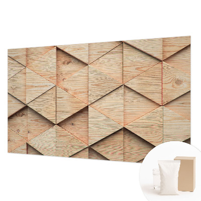 Wall mural Wooden mosaic