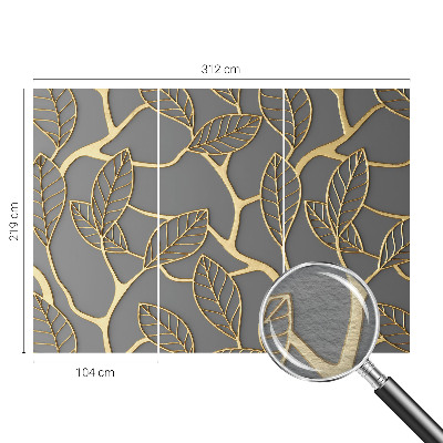 Wall mural for living room Elegant leaves