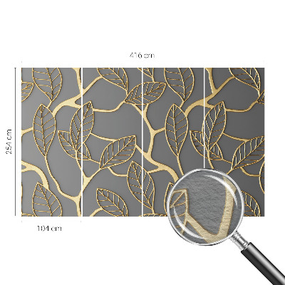 Wall mural for living room Elegant leaves