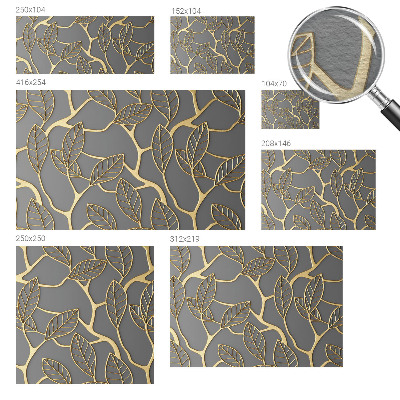 Wall mural for living room Elegant leaves