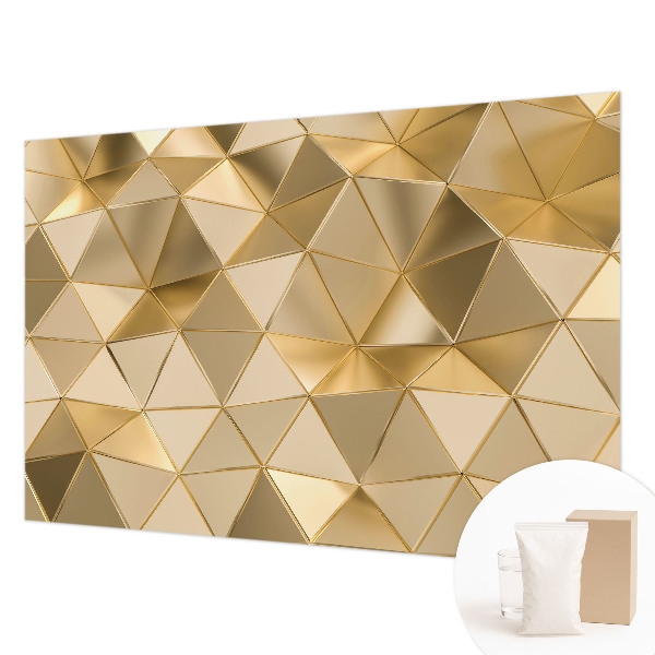Wallpaper mural for living room Triangular patterns