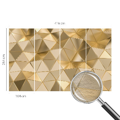Wallpaper mural for living room Triangular patterns