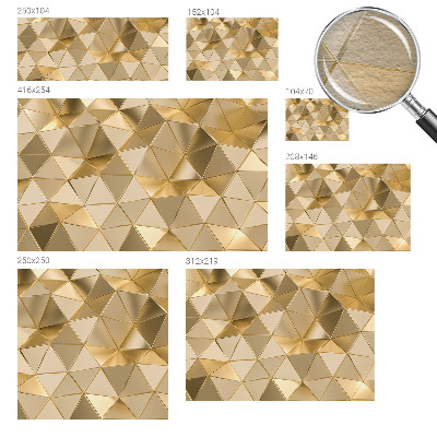 Wallpaper mural for living room Triangular patterns