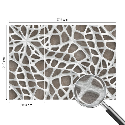 Large wallpaper mural Geometric network