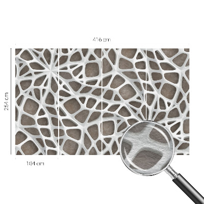 Large wallpaper mural Geometric network