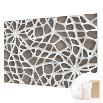 Large wallpaper mural Geometric network