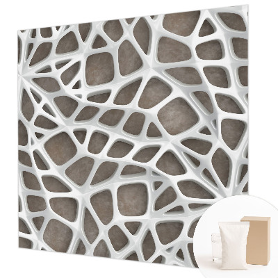 Large wallpaper mural Geometric network