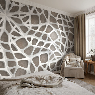 Large wallpaper mural Geometric network