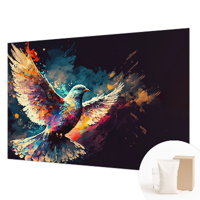 Modern wall mural for living room Colorful bird