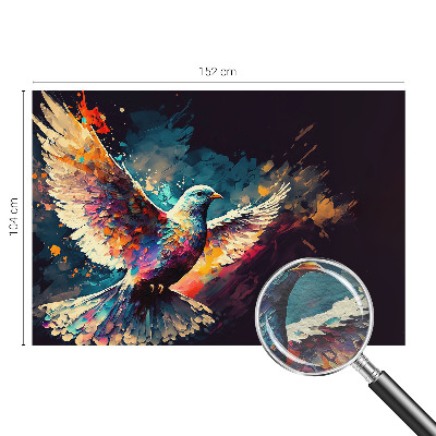 Modern wall mural for living room Colorful bird