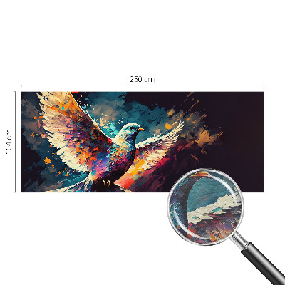 Modern wall mural for living room Colorful bird