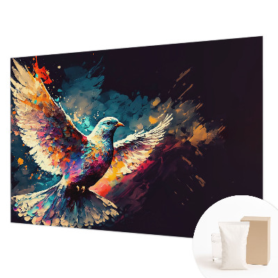 Modern wall mural for living room Colorful bird