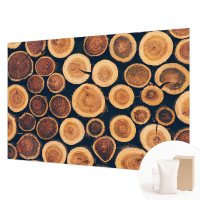 High quality photo wallpaper Wooden circles