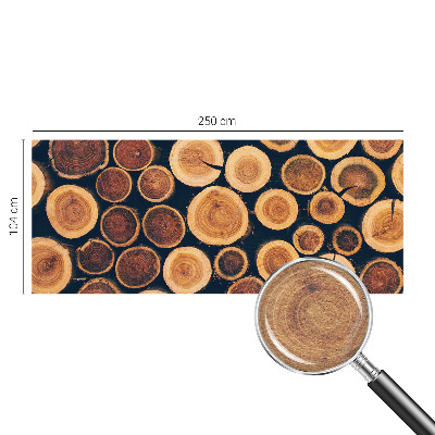 High quality photo wallpaper Wooden circles