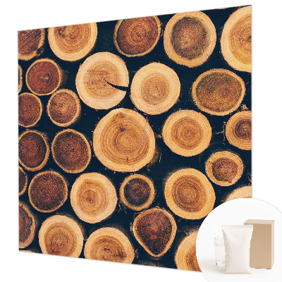 High quality photo wallpaper Wooden circles