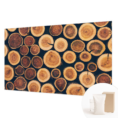 High quality photo wallpaper Wooden circles