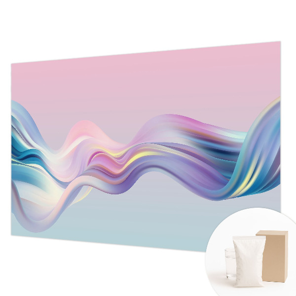 Premium wall mural for bedroom Colorful waves