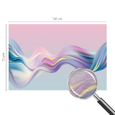 Premium wall mural for bedroom Colorful waves