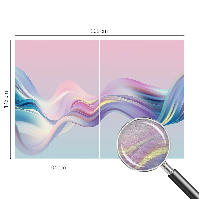 Premium wall mural for bedroom Colorful waves