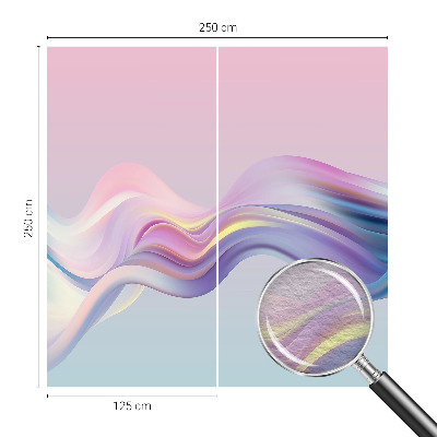 Premium wall mural for bedroom Colorful waves