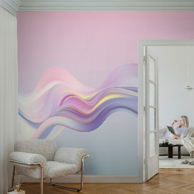 Premium wall mural for bedroom Colorful waves