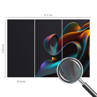 Premium photo wallpaper Colorful swirl