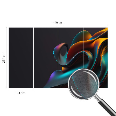 Premium photo wallpaper Colorful swirl