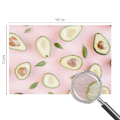 Decorative wall mural for living room Avocado composition