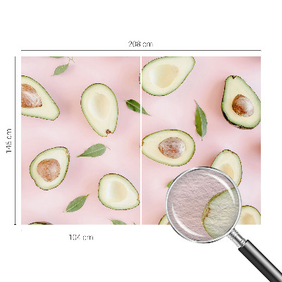 Decorative wall mural for living room Avocado composition