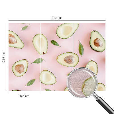 Decorative wall mural for living room Avocado composition