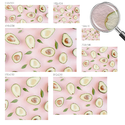 Decorative wall mural for living room Avocado composition
