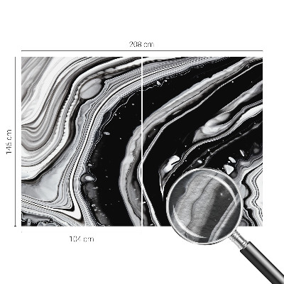 Wallpaper mural Monochromatic waves
