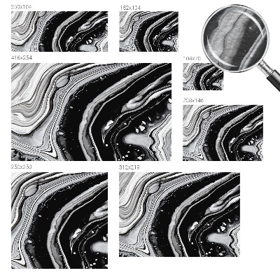 Wallpaper mural Monochromatic waves