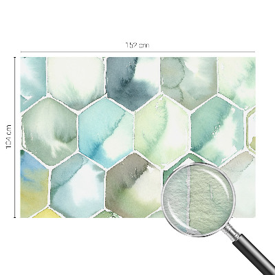 Photo wallpaper Pastel hexagons