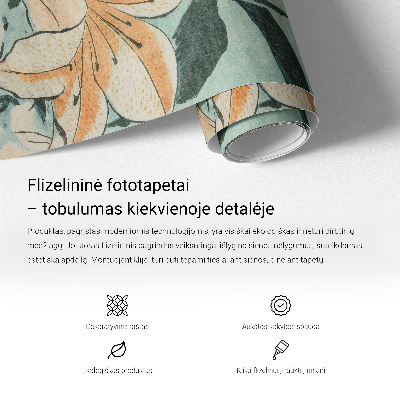 Photo wallpaper Pastel hexagons